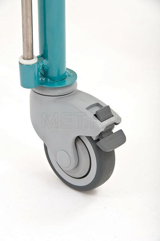 КМФД-7310 Бирюза прозр. Кровать 2-х секционная детская с регулировкой высоты и наклона ложа MET