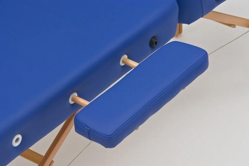 Wendermann Wood 09 синий Массажный стол с подъемным подголовником и усиленной рамой - серия Professional