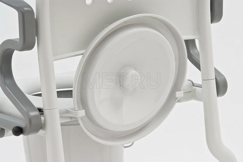 Rebotec Kiel, Германия Туалетный стул с санитарным оснащением, усиленный, серый/серый MET