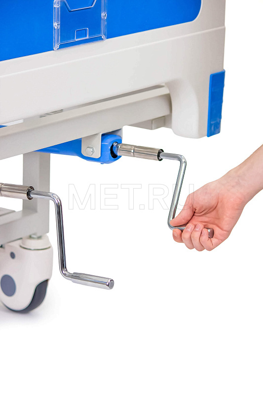 MET DM-370 Медицинская кровать механическая четырехсекционная с вставками из ABS-пластика MET