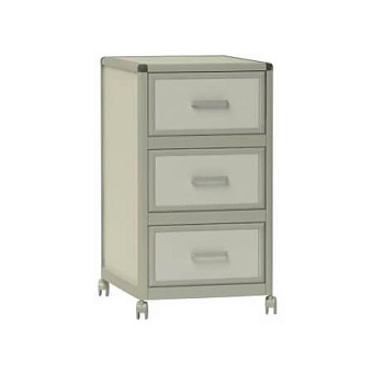 Тумба лабораторная с тремя выдвижными ящиками