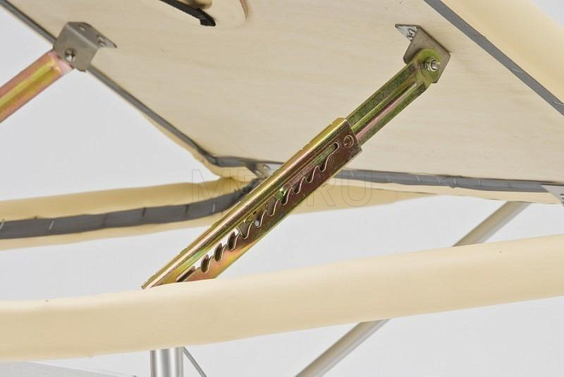 Wendermann Steel 02  (JFST02) Удлиненный до 195 см раскладной массажный стол на стальном каркасе, кремовый MET