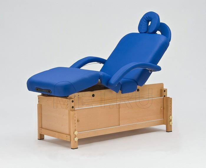 Wenderman Wood 2A Массажный стол стационарный с рамой из бука, синий от производителя