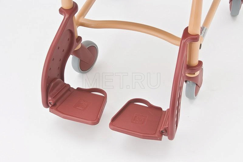 REBOTEC Bonn, Германия Стул-туалет на колесах усиленный, бежевый/рубин