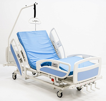 Госпитальная кровать пятифункциональная, с механическими регулировками