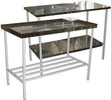 Стол технологический (металлокаркас), столешница нержавейка МСК-677.180 ...