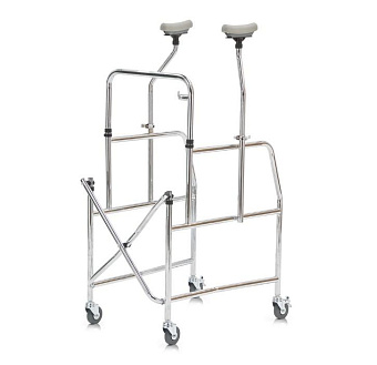 Роллятор с подмышечными опорами и сиденьем