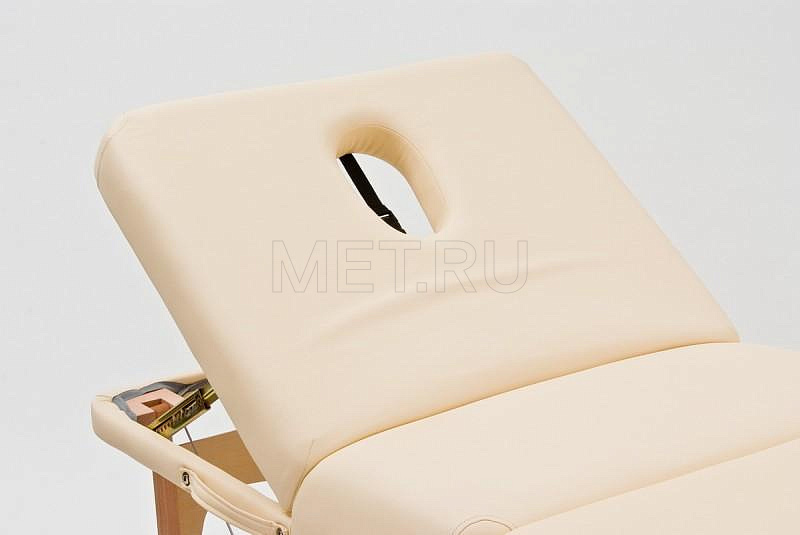 JFMS03R кремовый Мягкий массажный стол с усиленной рамой из бука - серия Professional МЕТ