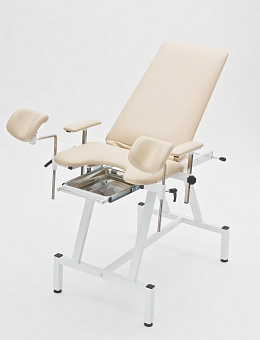 Кресло гинекологическое разборное, широкое,  повышенной грузоподьъемности (200 кг)(голубое)