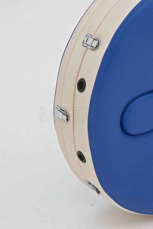 Wendermann Wood Oval-01 Стол массажный переносной на деревянном каркасе, синий-кремовый