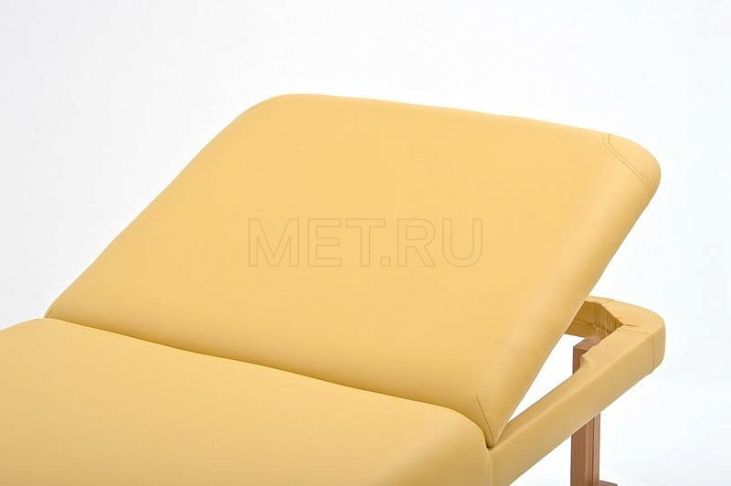 FIX-1A Массажный стационарный стол с рамой из бука и вырезом для лица, бежевый MET