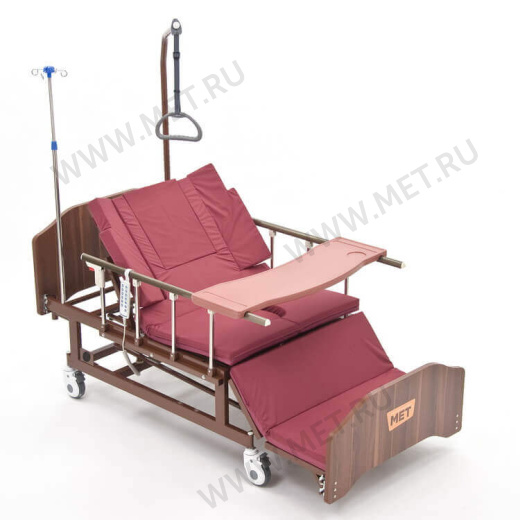 MET REVEL XL (120см) Электрическая  медицинская кровать для ухода за лежачими больными с  переворотом и туалетом с увеличиной шириной ложа от производителя