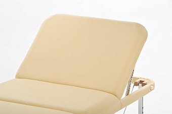 Легкий трёхсекционный алюминиевый массажный стол, бежевый