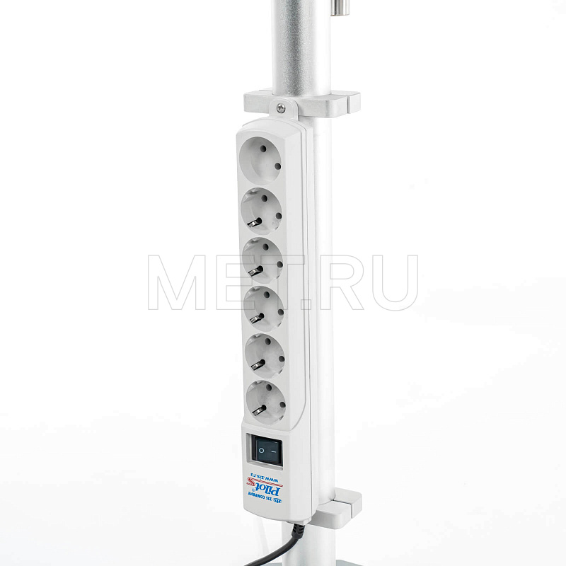 МЕТ FM-160 Инфузионная стойка-штатив с двумя полками для шприцевых насосов и мониторов слежения МЕТ