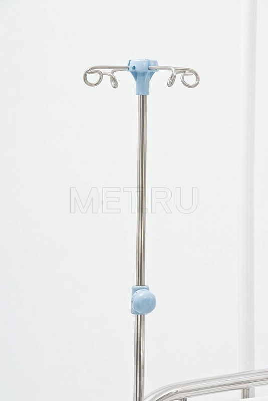 RS104-B Кровать функциональная винтовая с рамой Балканского, спинки - нерж MET