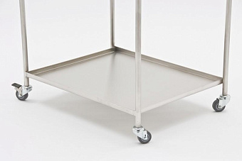 Инструментальный столик, сварной,  нержавейка, (размер 500х650мм)