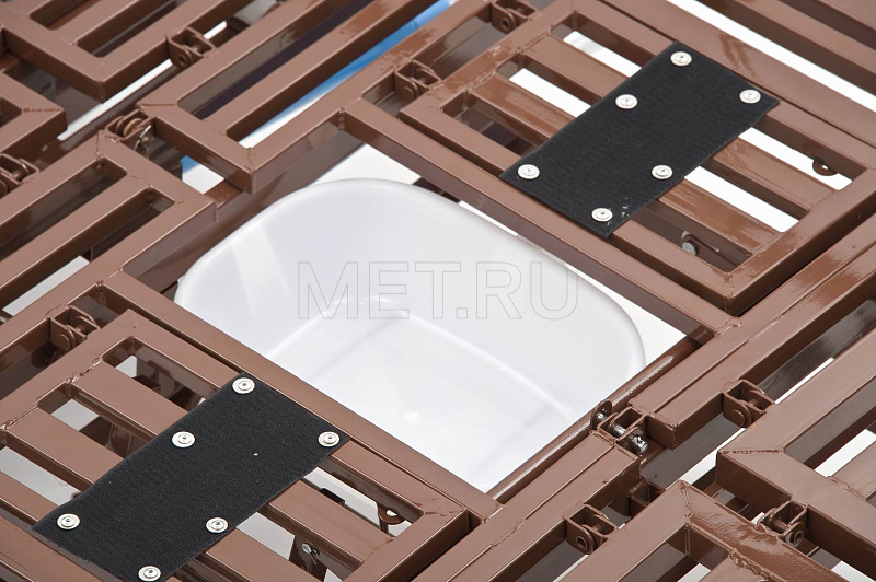 УЦЕНКА МЕТ REMEKS Медицинская кровать для ухода за лежачими больными с  переворотом, туалетом и матрасом MET