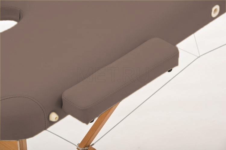 JF-AY01 Массажный стол складной двухсекционный деревянный, коричневый