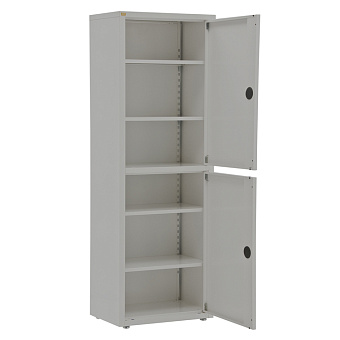 МЕТ  Валентия 1ММ Шкаф медицинский металлический, дверки металл/металл, разборный