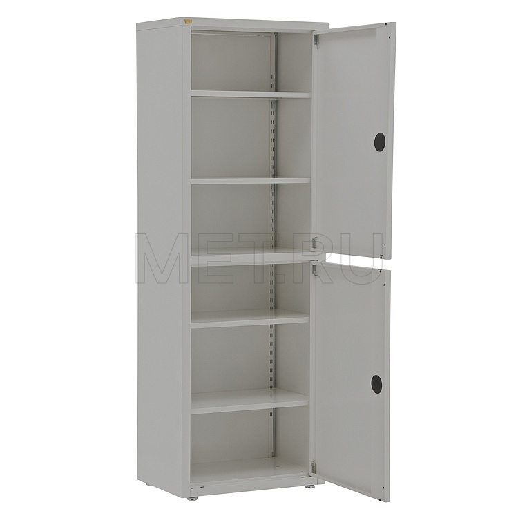 размер 175x60x40 cм МЕТ  Валентия 1ММ Шкаф медицинский металлический, дверки металл/металл, разборный MET
