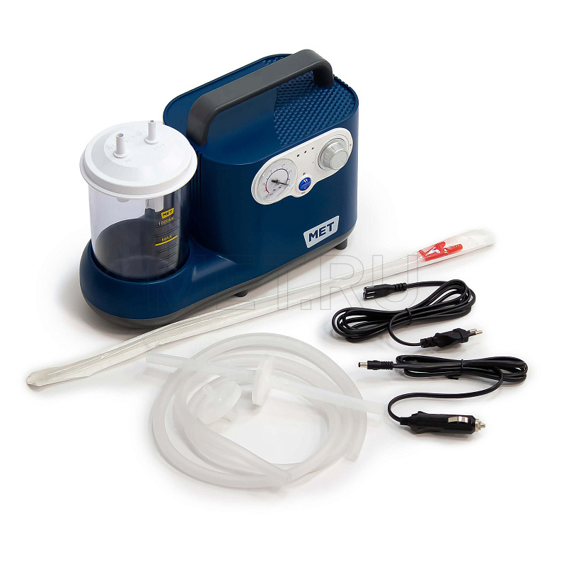 MET OX-210 Портативный хирургический аспиратор (отсасыватель) с аккумулятором МЕТ
