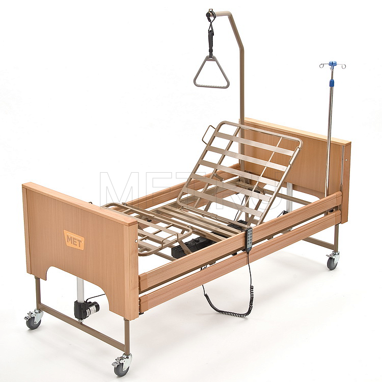 MET TERNA COLOR Кровать медицинская функциональная в текстильном чехле, цвет серый MET