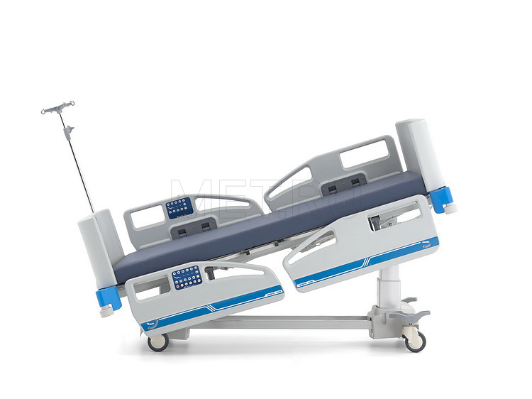 Медицинское положение Тренделенбург Кровати для ПИТ A9 MET TAUTMANN A9 к-я ВЕСЫ+ Реанимационная кровать с весами, на телескопических колоннах LINAK (Дания) MET