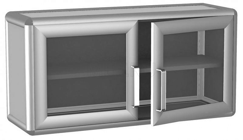 ДМ-2-002-01 (90*30*45) Неглубокая антресоль с дверцами из стекла