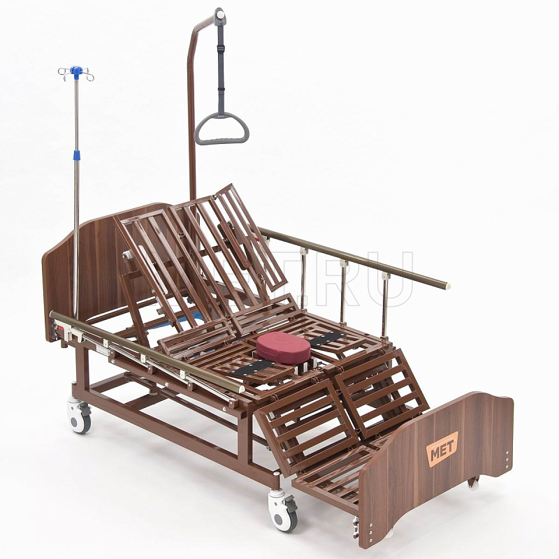 УЦЕНКА МЕТ REMEKS Медицинская кровать для ухода за лежачими больными с  переворотом, туалетом и матрасом MET