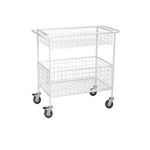 ТВд-01-МСК (код МСК-506) Тележка внутрикорпусная медицинская с двумя корзинами 100х50 см от производителя