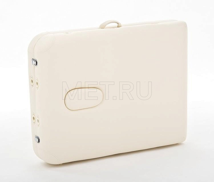 Med-Mos JF-AY01 Массажный стол складной  двухсекционный на деревянном каркасе, бежевый МЕТ