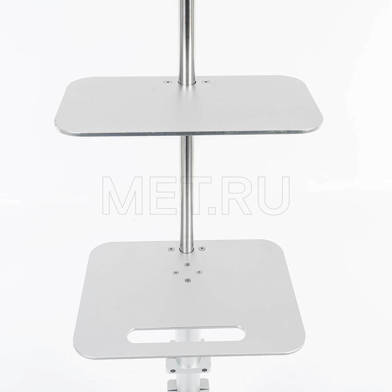 МЕТ FM-160 Инфузионная стойка-штатив с двумя полками для шприцевых насосов и мониторов слежения от производителя