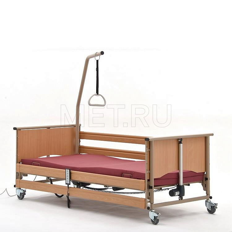 Vermeiren LUNA Basic. Цвет Орех Мокко Кровать функциональная 4-х секционная электрическая, в комплекте с матрасом от производителя