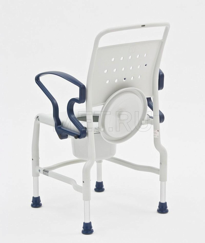 Rebotec Kiel, Германия Туалетный стул с санитарным оснащением, усиленный, серый/синий от производителя