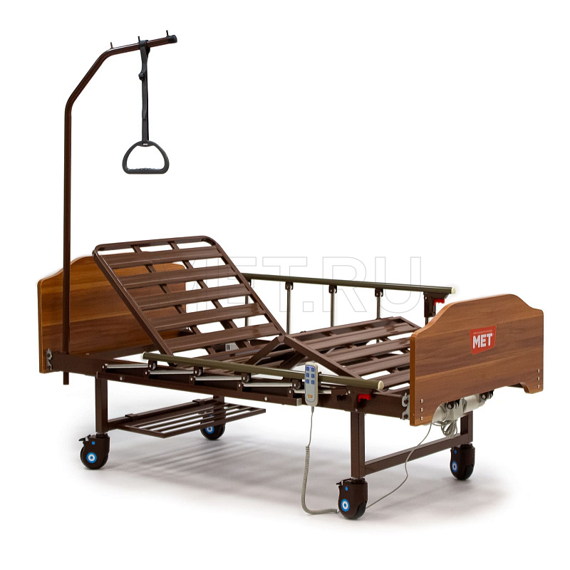 MET DELTA-7 WOOD Кровать медицинская электрическая функциональная с растоматом
