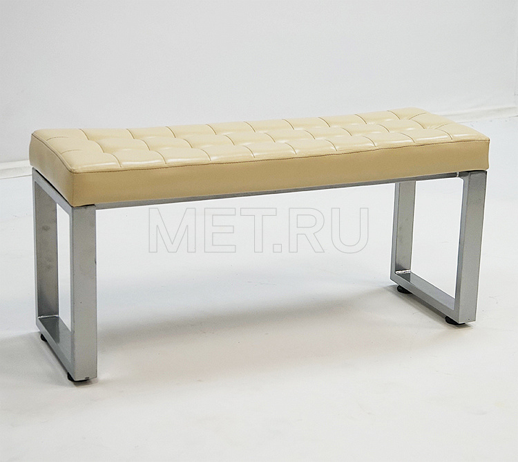 Сканди Банкетка 1000 мм (серебристый металлик / обивка бежевая) от производителя