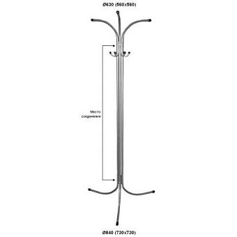 Вешалка офисная напольная