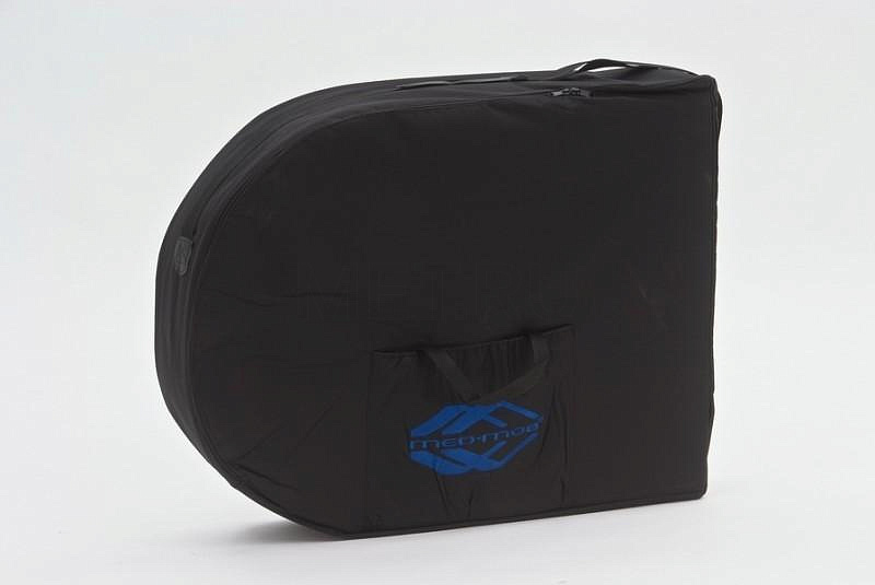 Wendermann Wood Oval-01 Стол массажный переносной на деревянном каркасе, кремовый-синий