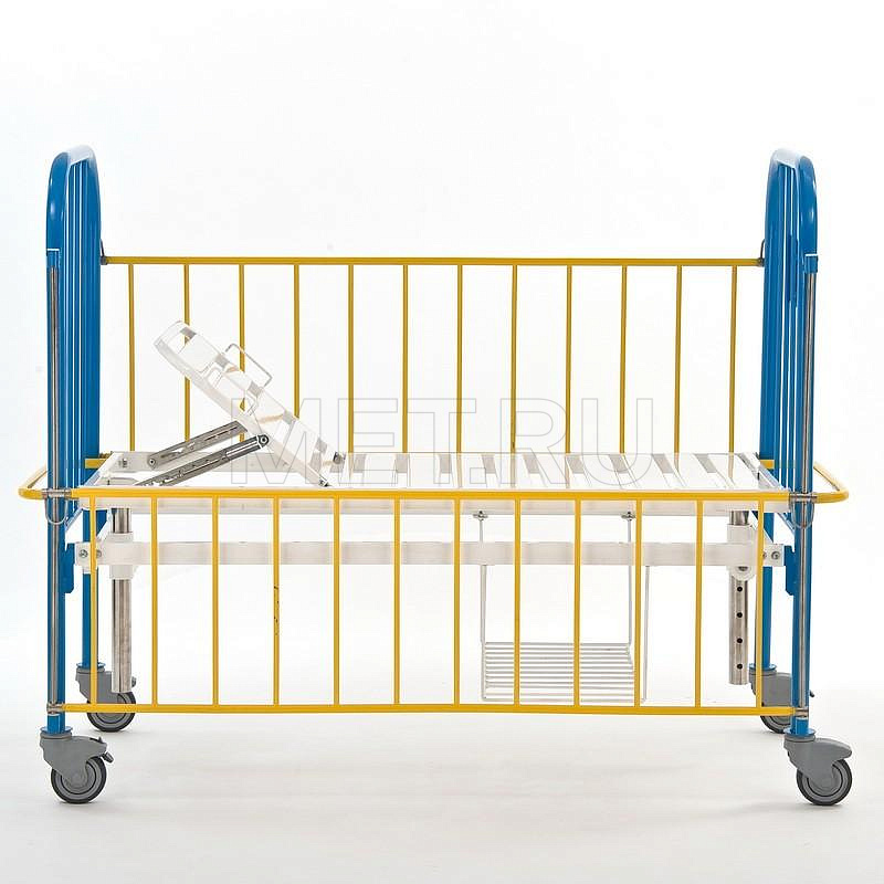 КМФД-7310 Голубой Кровать 2-х секционная детская с регулировкой высоты и наклона ложа МЕТ