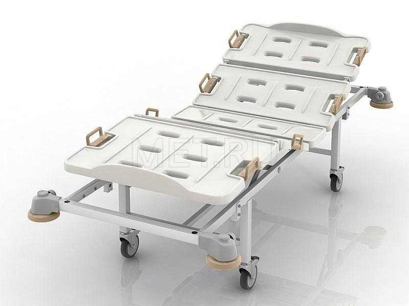 NORMAL+, ширина ложа 800 мм Четырёхсекционная кровать с винтовыми регулировками и дополнительно регулируемым подголовником на растомате