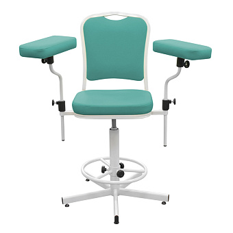Кресло донорское/для гематологических процедур, цвет светло-зеленый