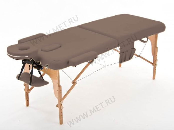 JF-AY01 Массажный стол складной двухсекционный деревянный, коричневый от производителя