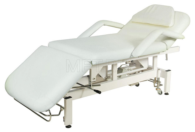 DB-9 (КО-321) Стол-кресло массажный стационарный с электроприводной регулировкой высоты широкий, кремовый от производителя