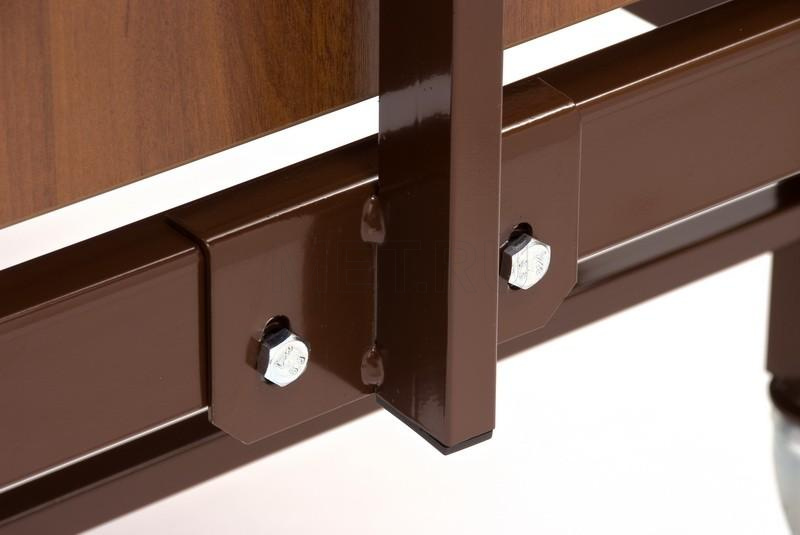 КМФ 943 WOOD WC Кровать медицинская функциональная с туалетом и столиком (пр-во Россия)
