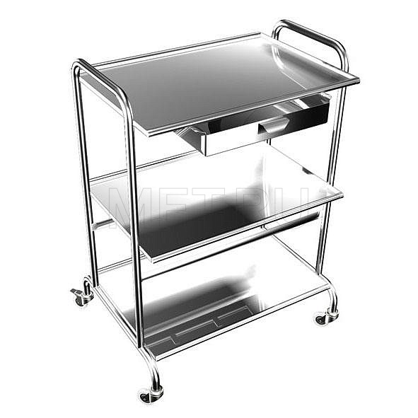 СИя.(3-1) Инструментальный трехполочный  столик из нерж.стали от производителя