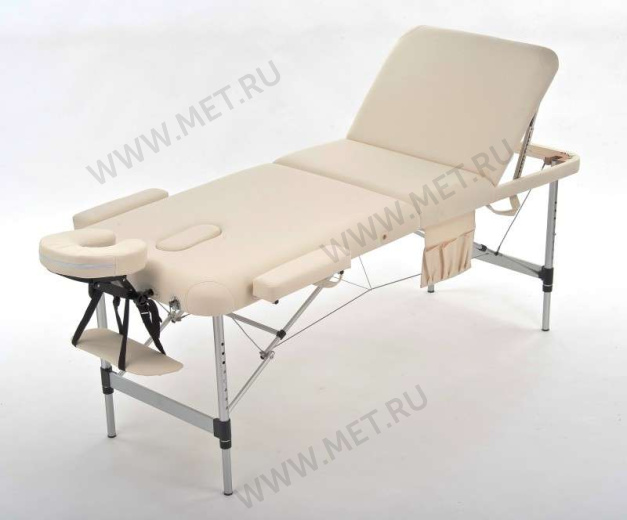 JFAL01А Легкий трёхсекционный алюминиевый массажный стол, кремовый от производителя