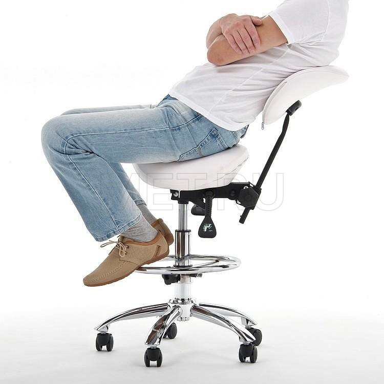 Модель V Фисташковый цвет Стул-седло для массажиста MET