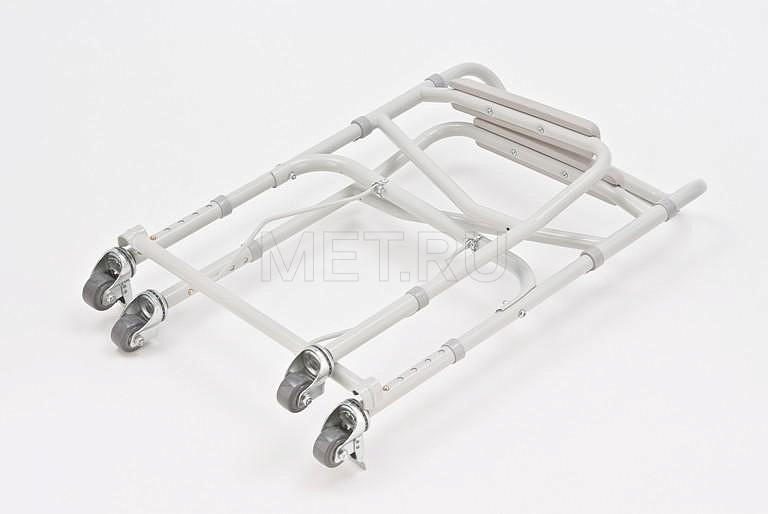 Н023В Кресло-туалет с жесткой конструкцией рамы и подлокотников MET