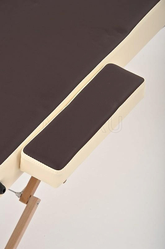 Wendermann Wood 01 (JF-AY01) Массажный складной стол с рамой из бука, коричнево-кремовый MET