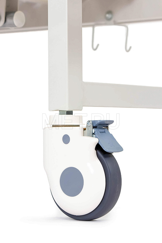 MET DM-370 Медицинская кровать механическая четырехсекционная с вставками из ABS-пластика